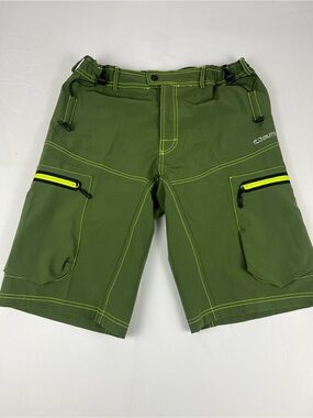 Outto Men’s Cargo Shorts Green Medium Hiking Outdoor Utility Shorts